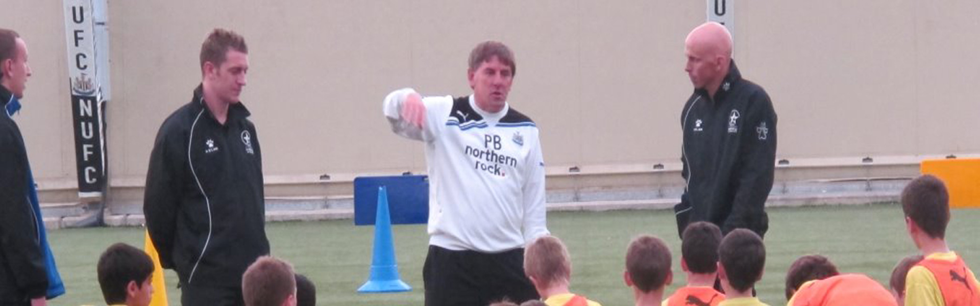 PFT training at Newcastle United with Peter Beardsley